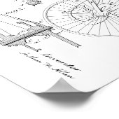 1900 Vintage Bicycle US Patent Art Print ポスター (角)