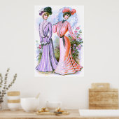 1900sファッションドレス ポスター (キッチン)