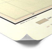 1901アイスランドジオロジックマップ3Dデジタルレンダリング ポスター (角)