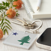 1901メイン州旗フェイククロスステッチ キーホルダー (正面右)