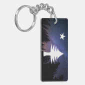 1901メイン州旗 – スターリーナイト版 キーホルダー (正面左)