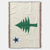 1901メイン州旗 スローブランケット (正面縦)