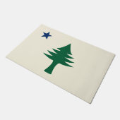 1901メイン州旗 ドアマット (アングル)