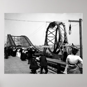 1901ループジェットコースターのプリント ポスター