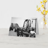 1901ループジェットコースターの挨拶状 カード (黄色い花)