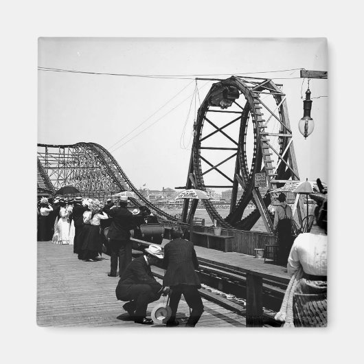 1901ループローラコースター磁石 マグネット (正面)