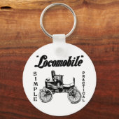 1901ロコモビル自動車とキーチェーン キーホルダー (正面)