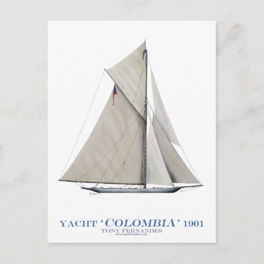 1901年のコロンビア ポストカード (正面)