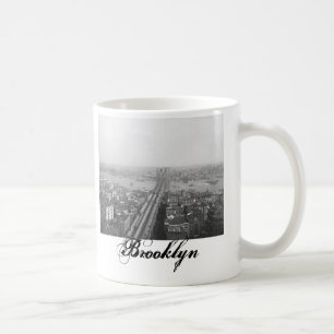 1901年のブルックリン橋NYのマグ コーヒーマグカップ