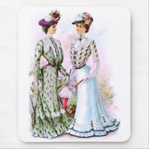 1901年のヴィンテージの服 マウスパッド
