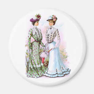1901年のヴィンテージの服 マグネット