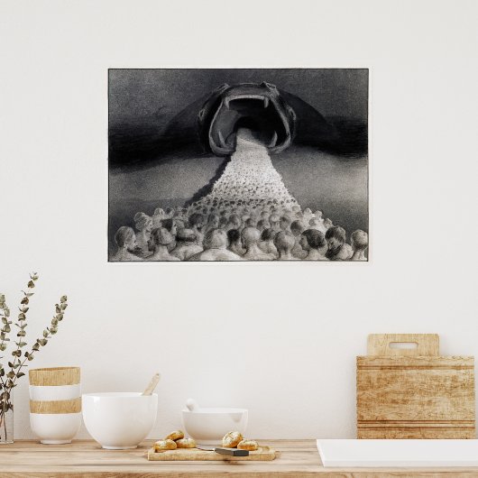 1901年の未知人へ ポスター (キッチン)