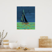 1901年アメリカカップのヨットアイドラー競走 ポスター (キッチン)