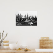 1901年テキサス州スピンドルトップ油場 ポスター (キッチン)