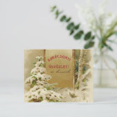 1901年ハンガリーのクリスマスポストカード シーズンポストカード (スタンド正面)