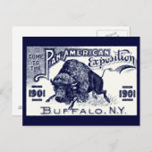 1901年パンアメリカン万博 ポストカード (正面/裏面)