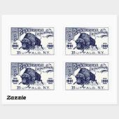 1901年パンアメリカン万博 長方形シール (シート)