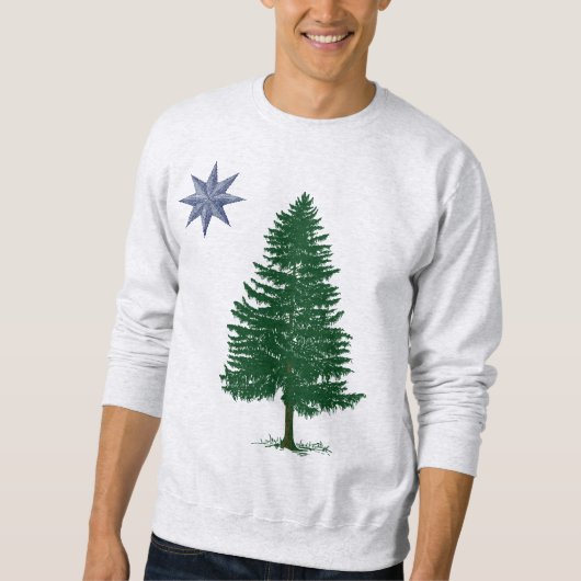 1901年メインの旗-ヴィンテージのスタイルの スウェットシャツ (正面)