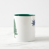 1901年メインの旗-ヴィンテージのスタイルの ツートーンマグカップ (中央)