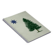 1901年メインの旗-ヴィンテージのスタイルの ノートブック (右側)