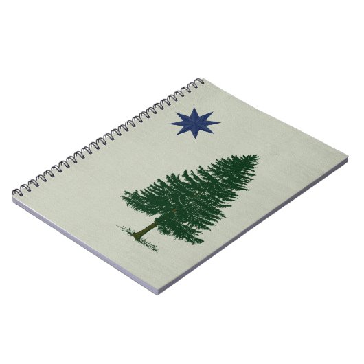 1901年メインの旗-ヴィンテージのスタイルの ノートブック (左側)