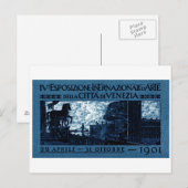 1901年ヴェネツィア美術展ポスター ポストカード (正面/裏面)