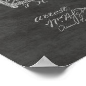 1901年飛んでいる機械飛行機特許スケッチプリント ポスター (角)