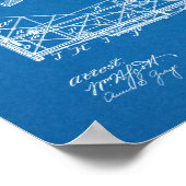 1901年飛行船飛行機特許スケッチプリント ポスター (角)