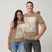 1901年 アイダホ州 ヴィンテージ地図 Tシャツ (ユニセックス)