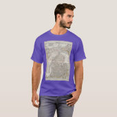 1901年 ミシガン州 ヴィンテージ地図 3 オーバーサイズ Tシャツ (正面フル)