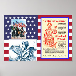 1901年～1908年アメリカ早期婦人参政権運動 ポスター