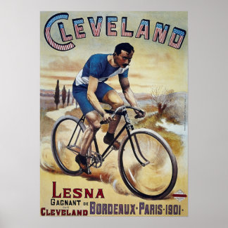 1901年BICYCLE BORDEAUX to PARIS ポスター