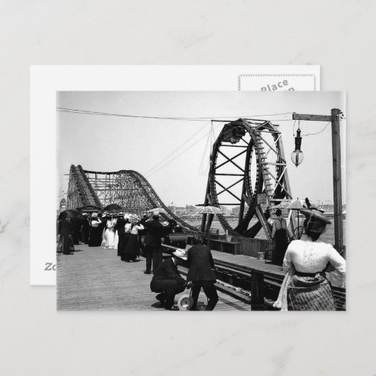 1901 Loop Roller Coasterはがき ポストカード (正面/裏面)