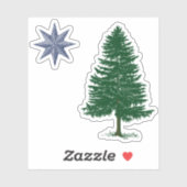 1901 Maineフラグのステッ澄んクセット – ヴィンテージスタイル シール (シート)