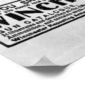 1902ヴィンテージウィンチェスターアド ポスター (角)