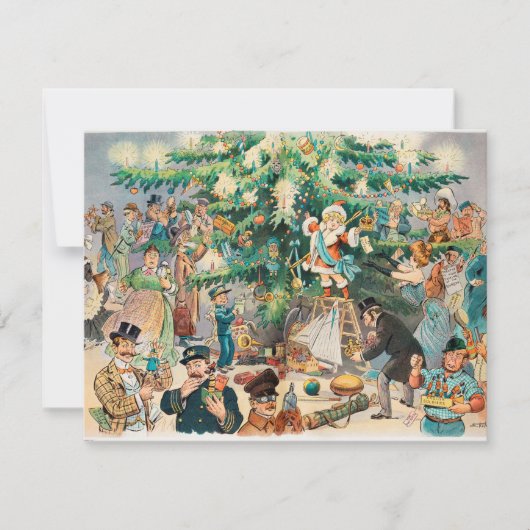 1902年のクリスマス カード (正面)