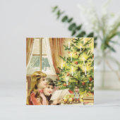 1902年のビンテージクリスマス 招待状 (スタンド正面)