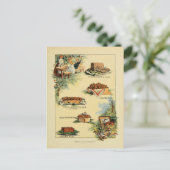 1902年のヴィンテージピクニックフーズ表 ポストカード (スタンド正面)