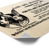 1902年ヴィンテージハレ兄弟蒸留所 ポスター (角)