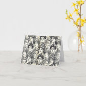 1902年頃チャールズDanaギブソン著ギブソン・ガール カード (黄色い花)