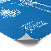 1902 Browning Gun Patent Art Drawing Print ポスター (角)