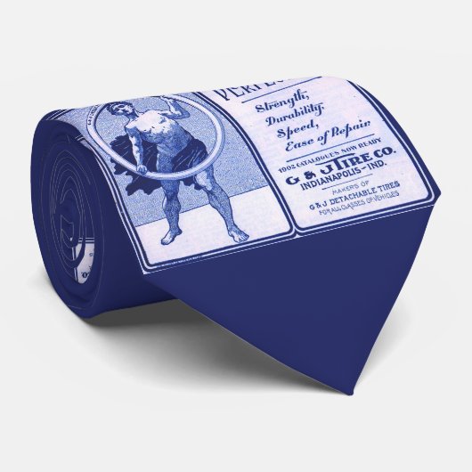 1902 G & Jタイヤ広告プリント ネクタイ (ロール)