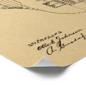 1902 Odd Airship Airplane Patent Art Drawing Print ポスター (角)