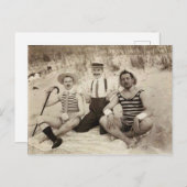 1903のビーチの怠け者たち ポストカード (正面/裏面)