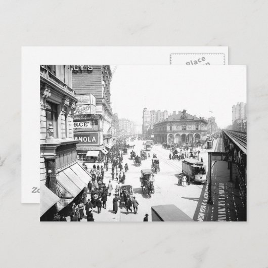 1903ヘラルドスクエアニューヨーク葉書 ポストカード (正面/裏面)