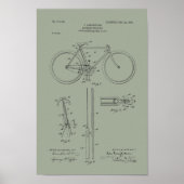 1903ヴィンテージ自転車特許プリント芸術 ポスター (正面)