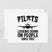 1903年から人を見下ろすパイロット ポストカード (正面/裏面)