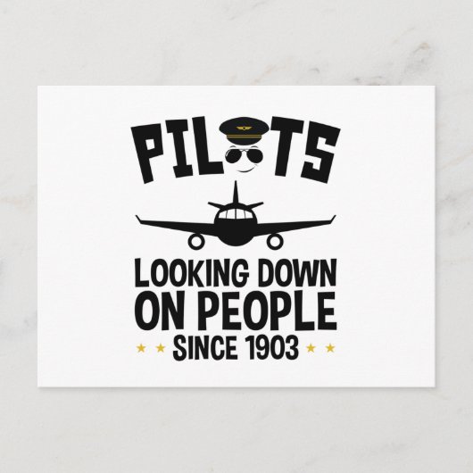 1903年から人を見下ろすパイロット ポストカード (正面)