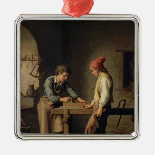 1903年の前の若い徒弟、 メタルオーナメント (正面)