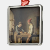 1903年の前の若い徒弟、 メタルオーナメント (左)